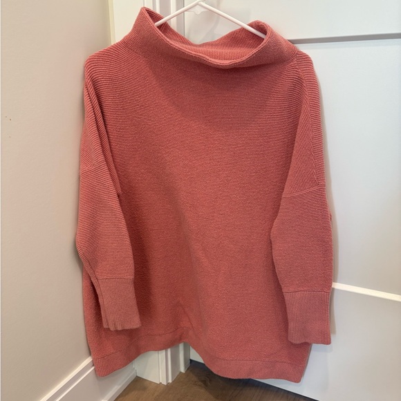 Free People Pink Cowl Neck Sweater - Picture 2 of 7